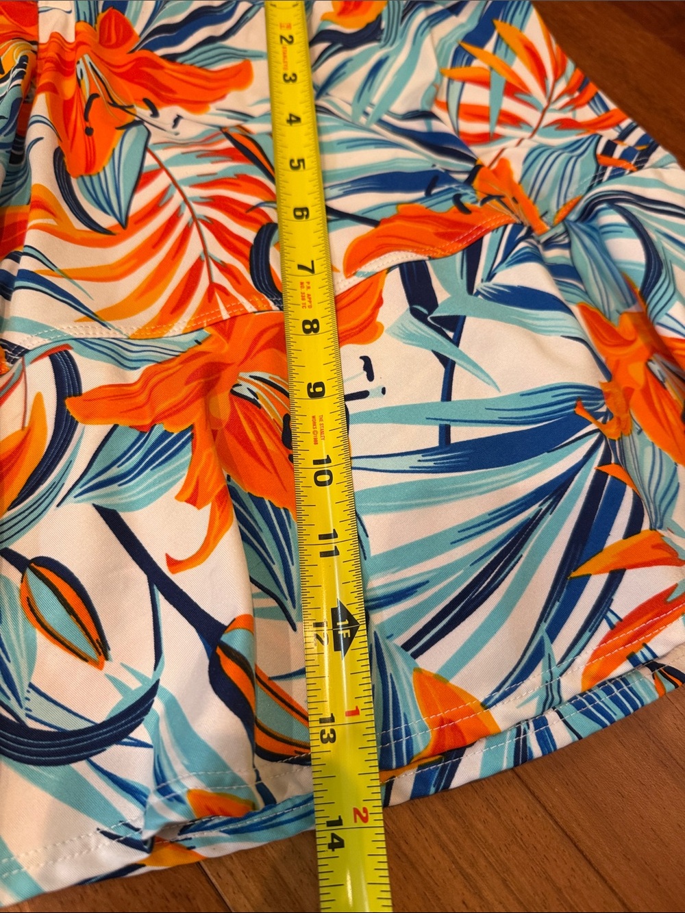 Tail Floral Tropical Print Skort in Orange, Blue, White - Picture 5 of 5